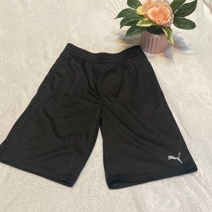 Boys Size 14-16 Puma Shorts 100% Polyester Black
